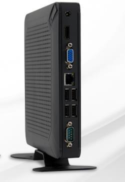 Plastic Mini Desktop PCs Intel J1900 Porous Heat Dissipation Small Desktop Computer
