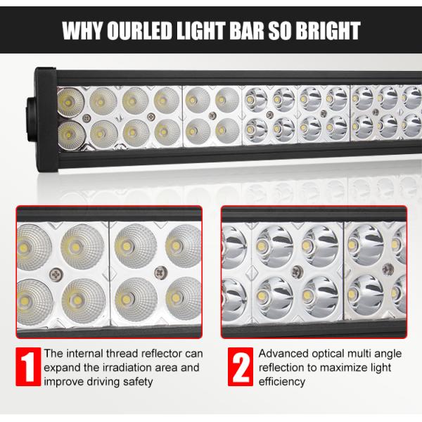 22 pulgadas resistente al polvo LED Light Bar para camión, 4wd Jeep SUV Barca LED Offroad Light Bar
