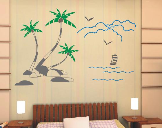 Cool Wall Flower Stickers G150, Decal Wall Stickers /Wall Sticker Art /Design Wall Sticker