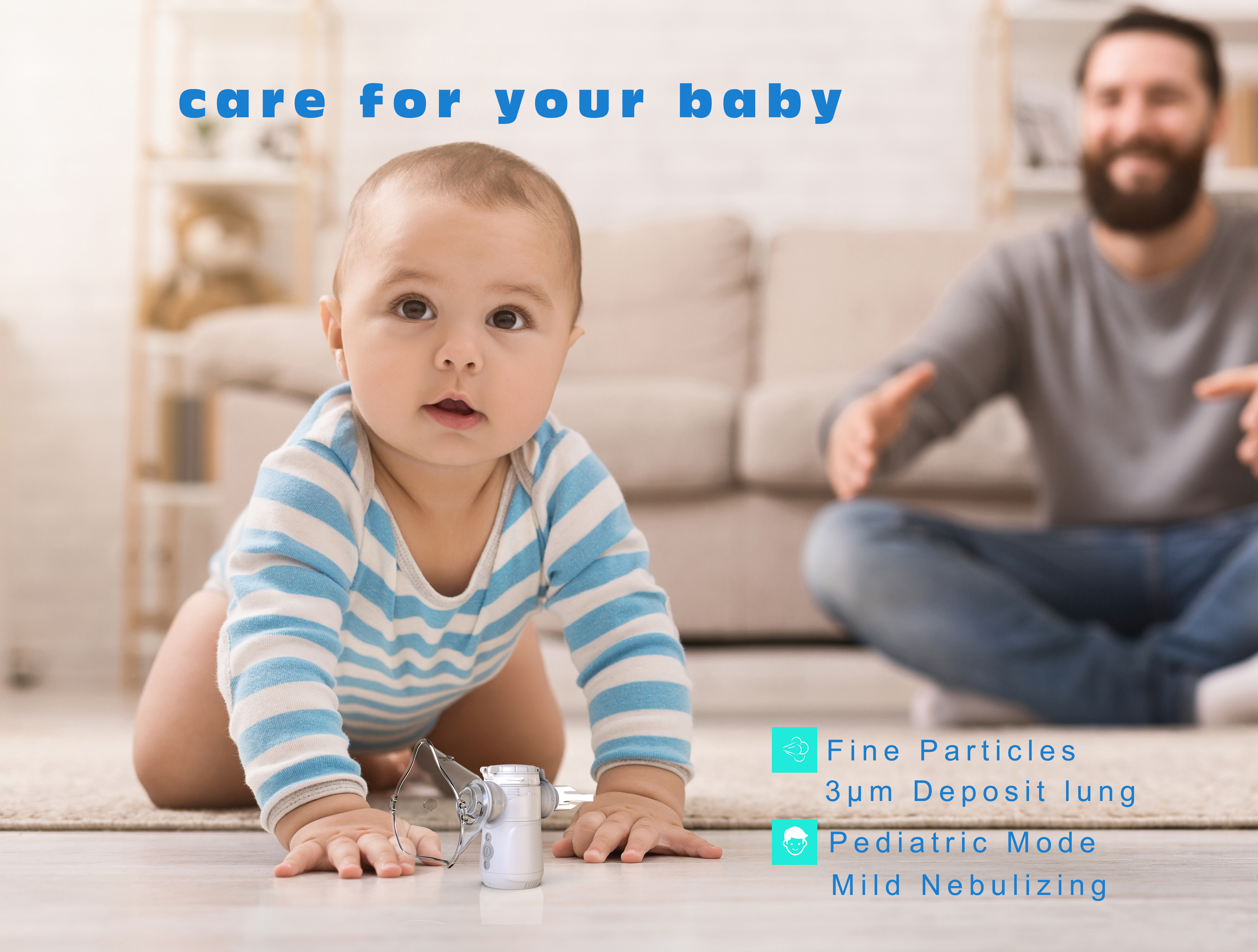 Клиническое портативное ультразвуковое качество здравоохранения 3um Nebulizer сетки медицинское
