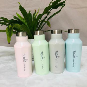 Double Wall Stainless Steel Flask Bottle BPA Free Multi Colored 350ML Lightweight