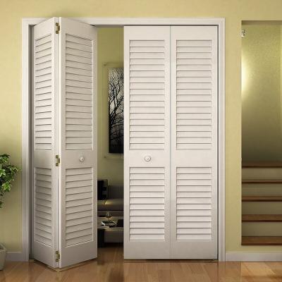 Non Thermal Break Aluminium Mesh Sliding Doors , Louver Folding Doors