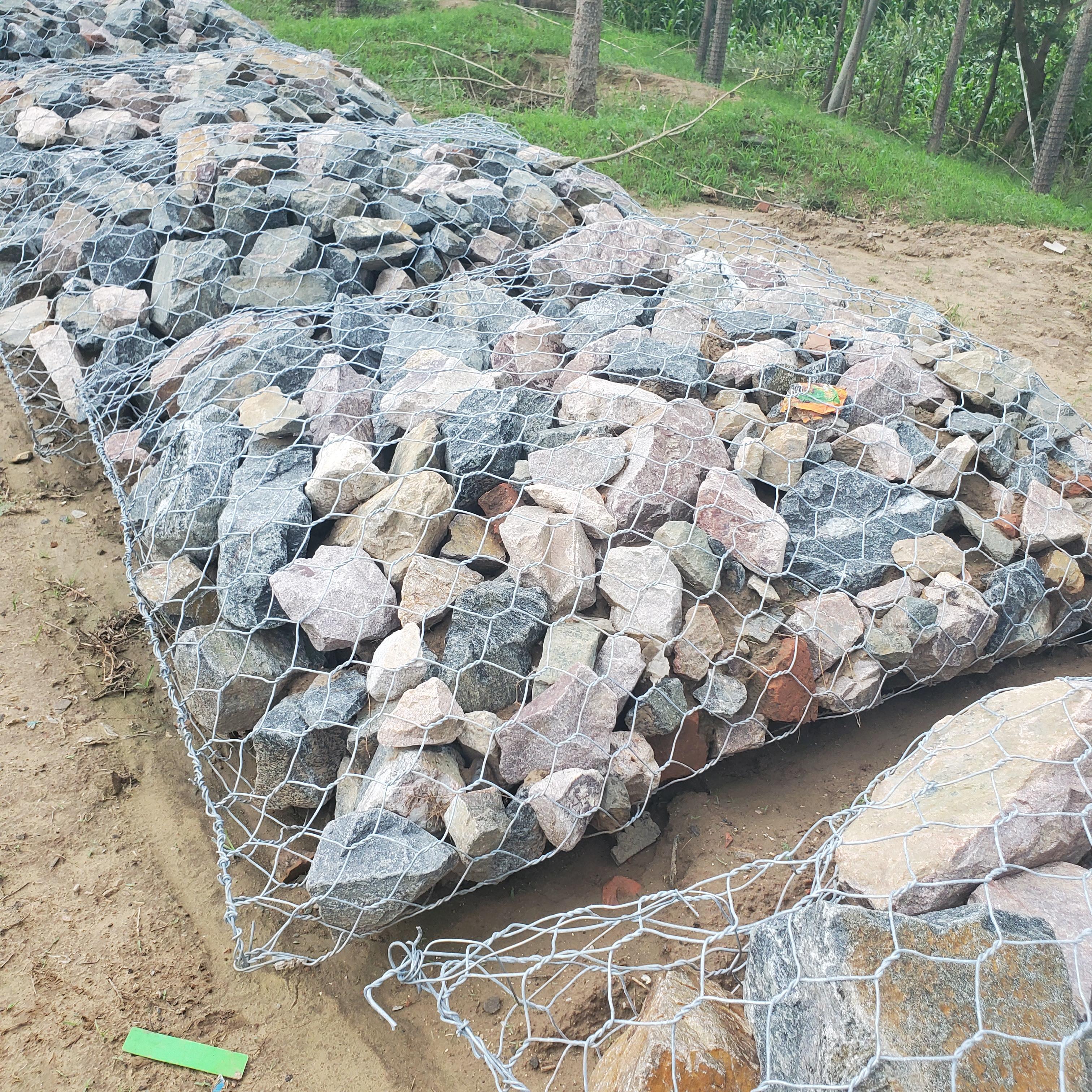 Hot Dipped Galvanized Hexagonal Gabion Basket for River Erosion Control