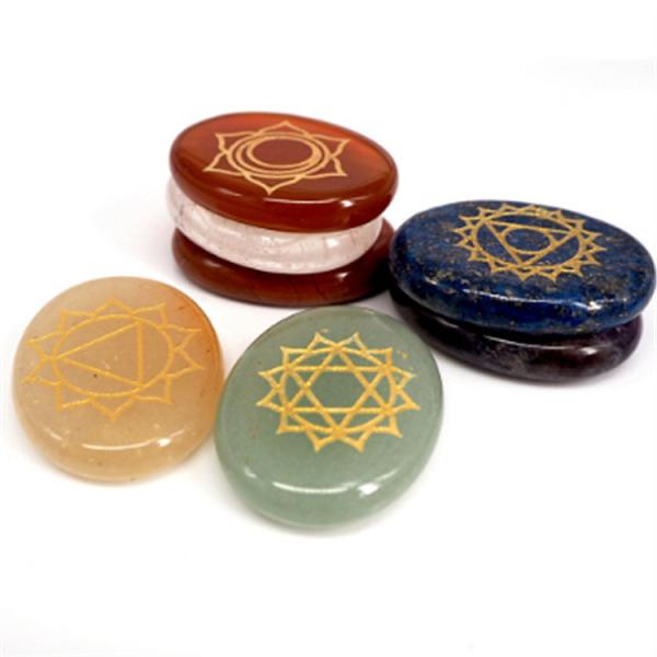 7 Chakra Stone sets Reiki Crystals Chakra Stones for Healing Support Custom Size OEM