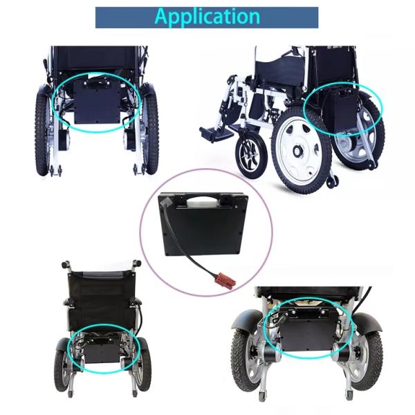 24V 36V 12Ah Электрические аккумуляторы для инвалидных колясок Замена литий-фосфатных аккумуляторов