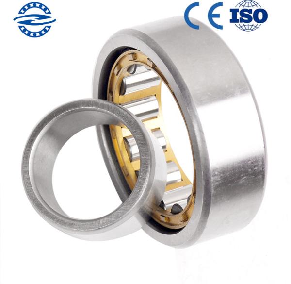 Low Friction NJ208 Cylindrical Roller Bearing / GCR15 Material Flanged Bearing 40*80*18MM
