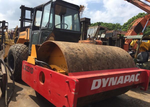Compressor diesel usado do rolo de estrada de Dynapac CA25, maquinaria de construção de estradas velha