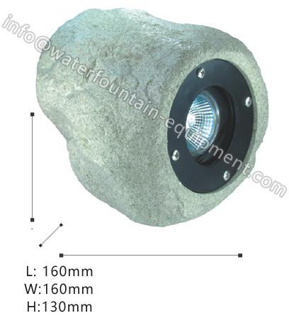 20W Outdoor Solar Rock Spotlights , Garden Decorative Solar Landscape Spotlights