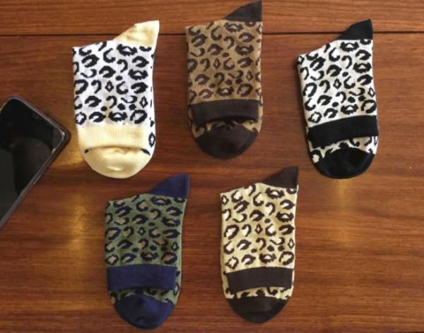 Cotton School Socks Asian Boy Colorful Socks Girl Jacquard Crew Sock