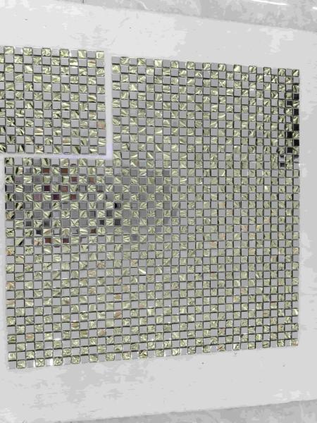 Mixed Goldleaf Mosaic Glass Wall Tile 300x300mm Shining Surface