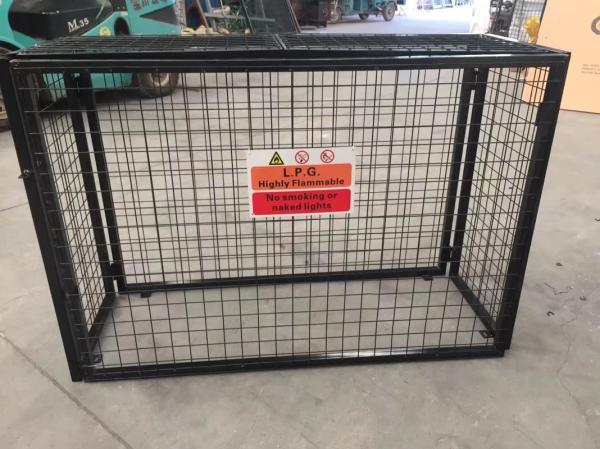 Galvanized Steel Wire Gas Bottle Mesh Cage 920mm*1000mm*500mm For UK Market