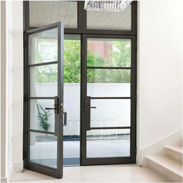 Thermal Break Commercial Aluminium Doors Restaurant Kitchen Swing Doors Customized Size
