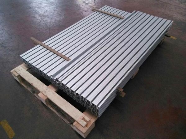 Otis 55 Mm Elevator Aluminum Saddle Threshold , Single - Groove Aluminium Sill Profiles