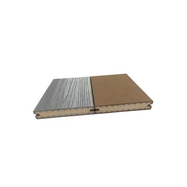 PVC espuma redonda ASA Decking seguro para crianças sem bordas afiadas espessura acima de 18 mm ao ar livre