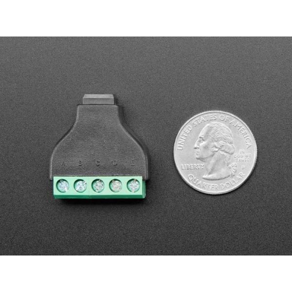 Custom USB OTG Cable Adapter USB Mini B Female Socket to 5 pin Terminal Block Adafruit Industries 3969