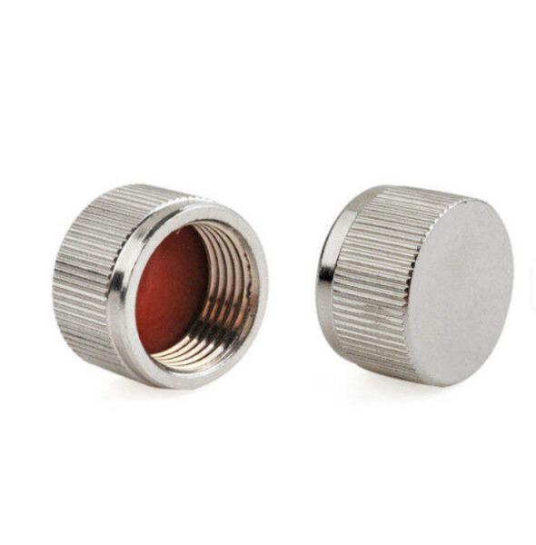 Brass TNC Female Connector Dust Cap With IP67 Protection For RF Applications
