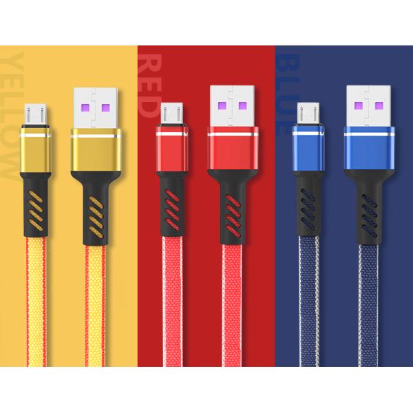 2A / 3A Cable de carga USB 2.0 personalizado para teléfonos móviles Velocidad de transferencia