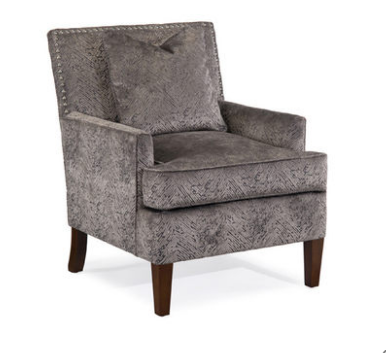 Romantic Fabric Hotel Furniture Set Chair With Wood Legs Hospitality Style