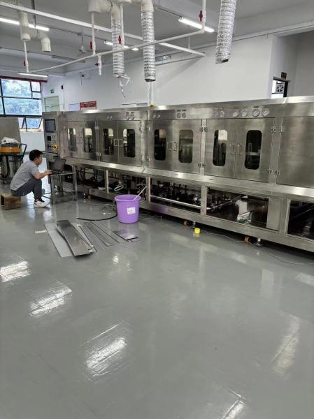 Inline cleaning machine and Rinse water recovery and purification system