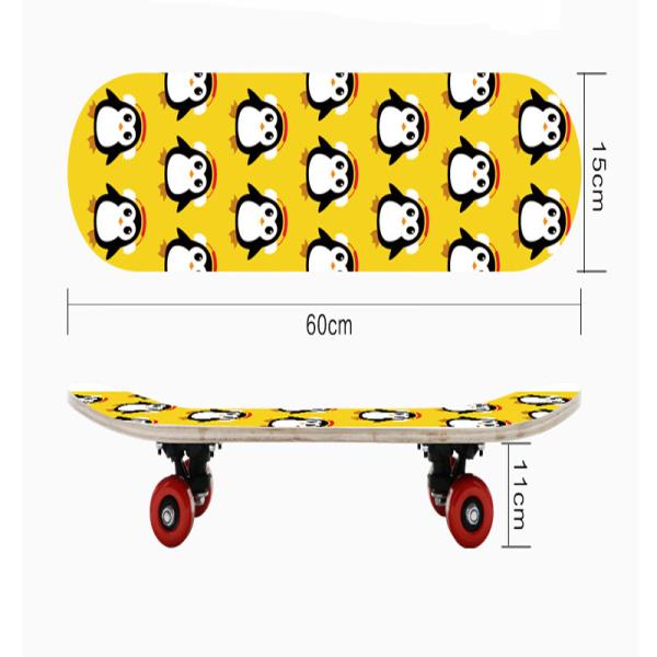 Wooden Promotional Colorful Children Skateboard  Logo Customized