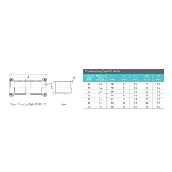 High Precision Inox Press Fittings Cold Rolled Welded Steel Pipe Fittings
