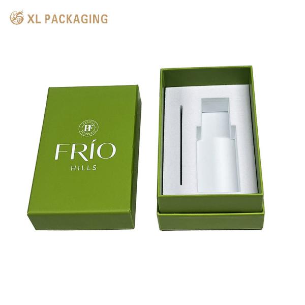 Premium Custom Luxury Perfume Gift Box with 2mm Hard Board, Gold Foil Embossing and Soft Velvet Lining for High-End Branding