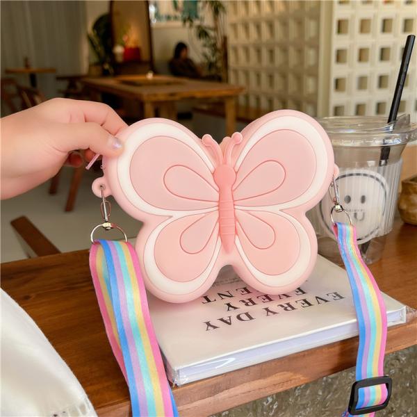 Милая Бабочка Кроссоди Сумка Малыш Кроссоди Сумка Кошелек Рамочные Сумочки Ручная Сумка Кроссоди Сумочки Монеты Сумочка Для Детей