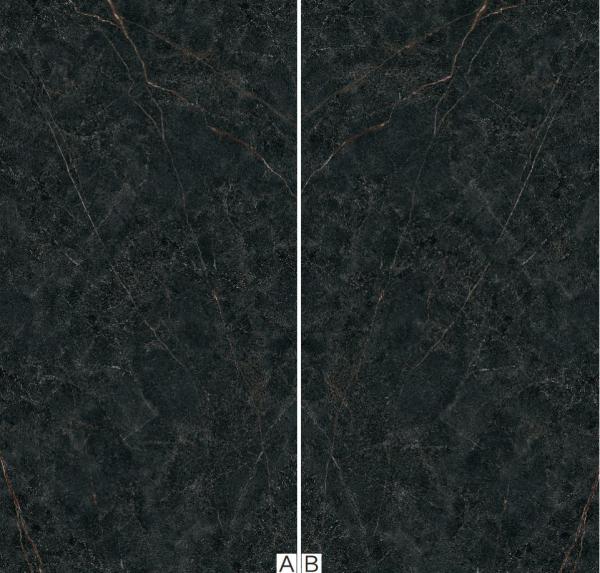 Black Sintered Stone Slab 800x2600x12mm Matte Surface