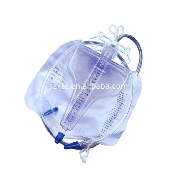 Устранимая стерильная взрослая сумка дренажа мочи клапана нажима тяги без ранга Outle медицинской