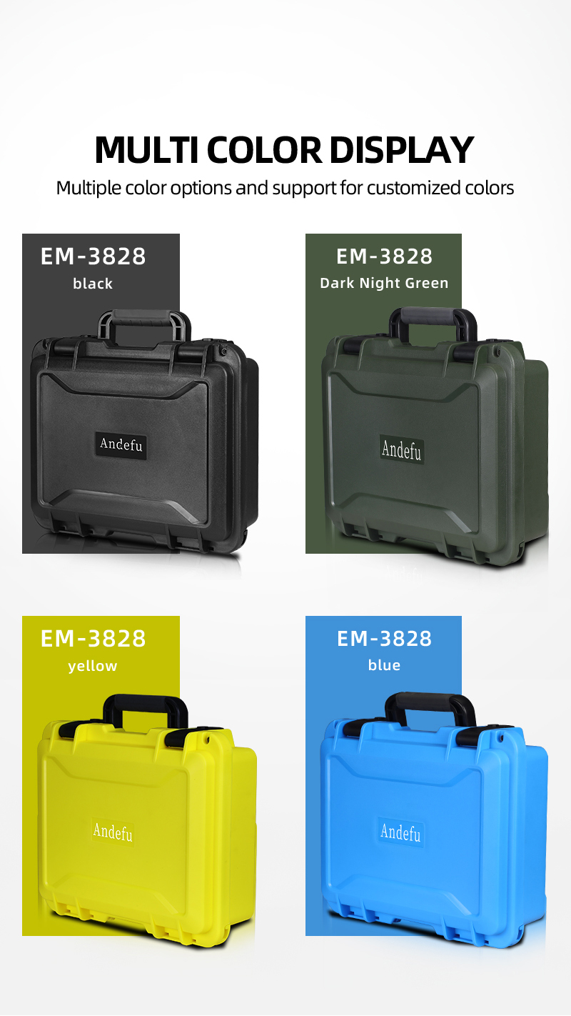 EM-3828 Waterproof Dustproof Tool Storage Case 419x346x148mm