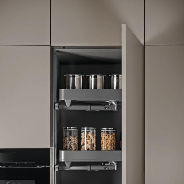 Fabricante de gabinetes de cocina de lujo moderno conjunto completo de almacenamiento hogar E0 Melamina Diseño de gabinetes de cocina para constructor