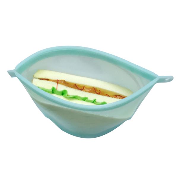 Easy To Clean Customized Reusable Sealed Silicon Food Storage Bags Reusable Bags Of Fresh Vegetables Storage
