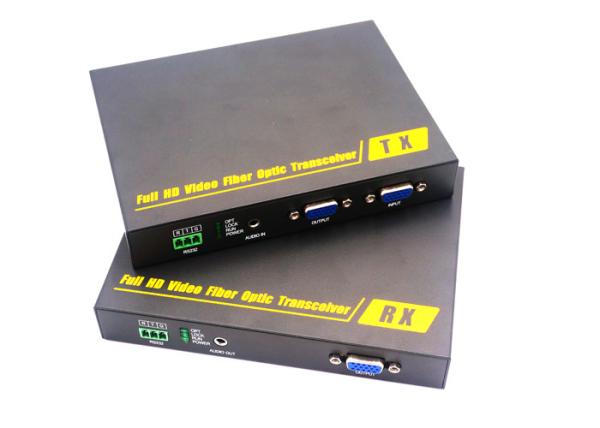 3G Full HD 1080P VGA Fiber Extender 1Channel With 0-10km Distance