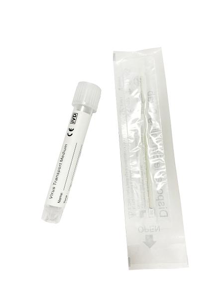 OEM VTM Disposable Virus Sampling Kit 7ml Viral Media Transport Tubes