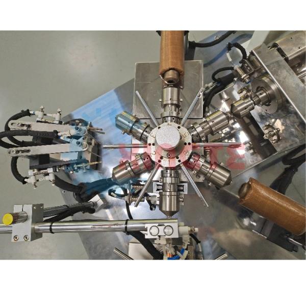 Máquina de enrolamento automático de bobina de voz de alta capacidade com controlador PLC de seis fendões
