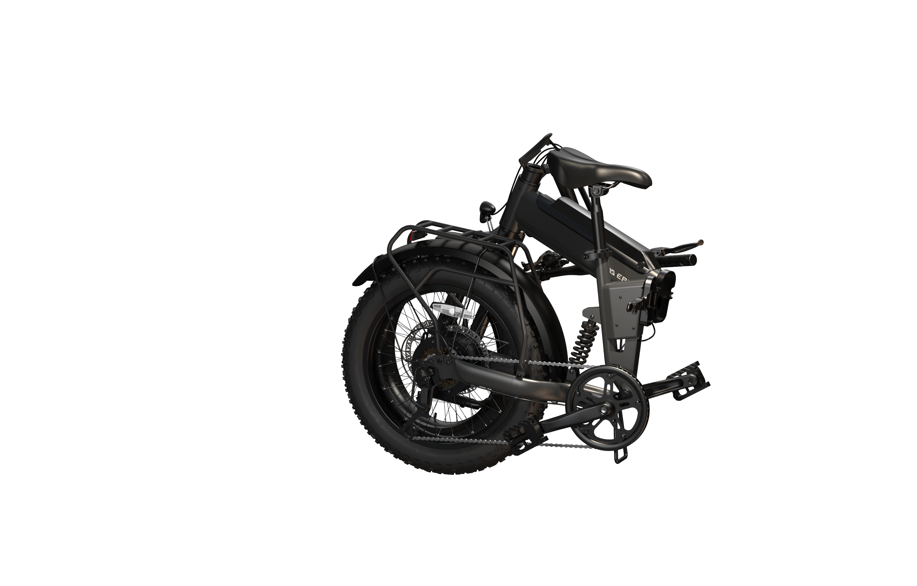F00C 20''*4.0 750W Brushless Electric Bike Rear Hub Motor 36v Moped-style Fat Tire Integrated Battery Power Supply Lithium