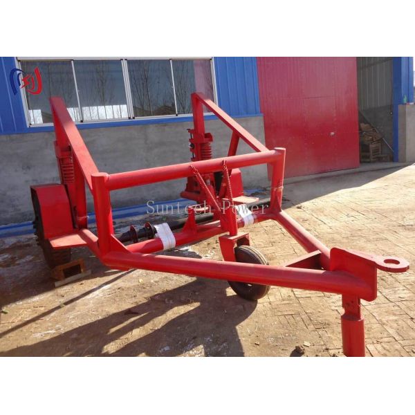 DLG Cable Reel Trailer for Cable Drum Transport with 1300-2360mm Width and 2300-3600mm Diameter