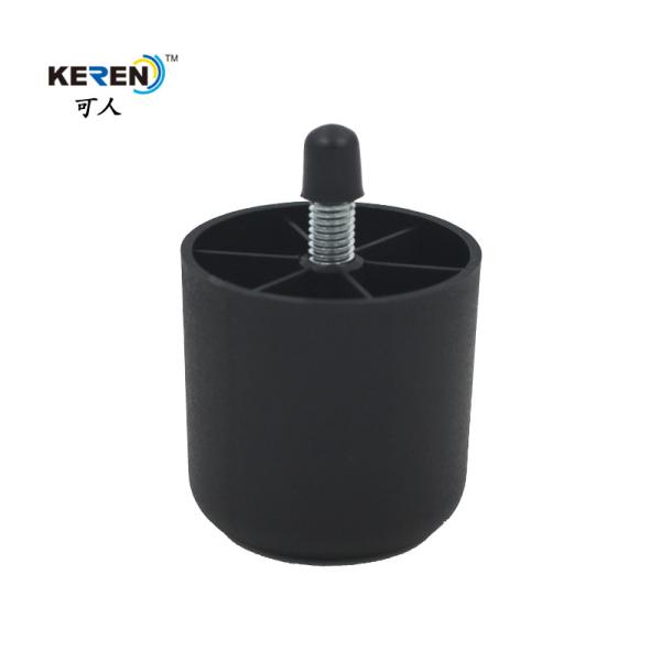 KR-P0253 Round Adjustable Plastic Bed Frame Feet Sliders Glides PP Strong Load Bearing