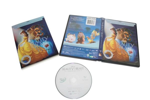 Free DHL Shipping@New Release HOT Cartoon DVD Movies Beauty and the Beast 25th Anniversary Edition,New factory sealed!