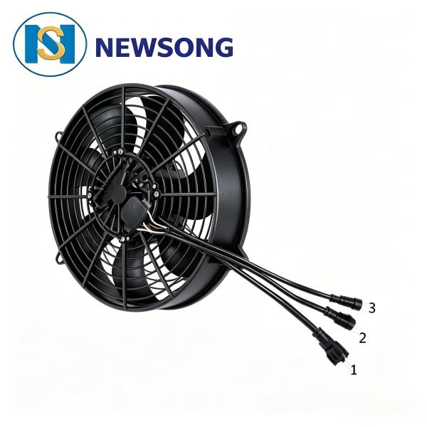 5A 120W 3050rpm Bus Automobile AC Condenser Fan High Airflow DC24V ISO14001