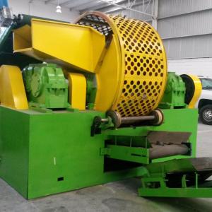 Dual-Shaft Shearing Tire Recycling Machine with Variable Frequency Control and CE ISO SGS Certification