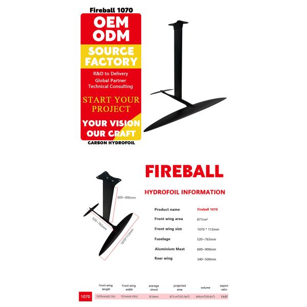 120kg Load Surf Hydrofoil Precision Speed Stability E Foil Riders