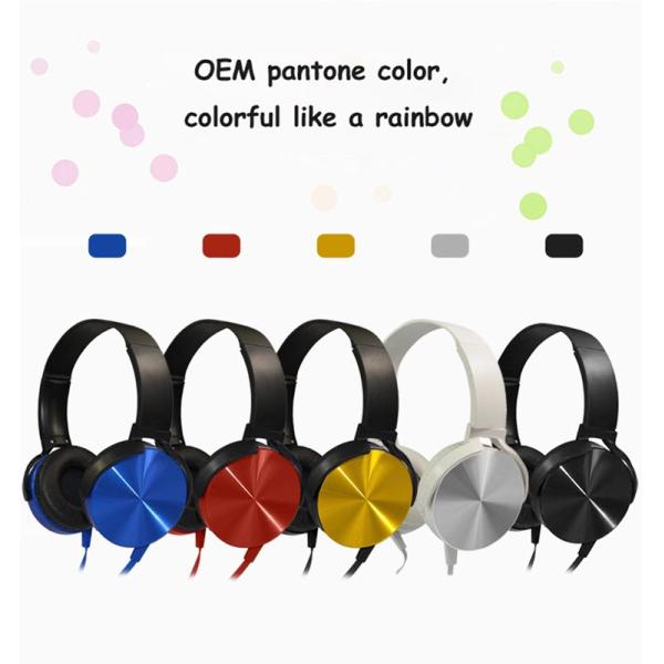 Foldable No Brand Cheap Bulk Headphones Wired Headphone Portable On-ear Headset 3.5mm Jack Headphones For Promotion Gift