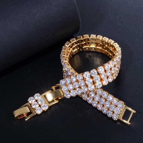 Fashion Square Created CZ Crystal Bangles Bracelets for Ladies Silver Color Women Bracelets Wedding Jewelry Bracelets