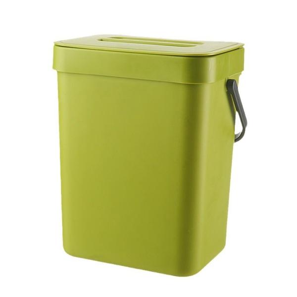 Wholesale Kitchen Perforation-free Trash Can Household Large Cabinet Wall Hanging Bathroom Desktop Garbage Basket with Lid