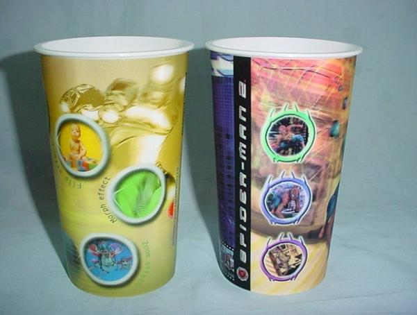 PLASTIC LENTICULAR Promotional 3D Lenticular Drinking Cup lenticular PP water cup for Kids