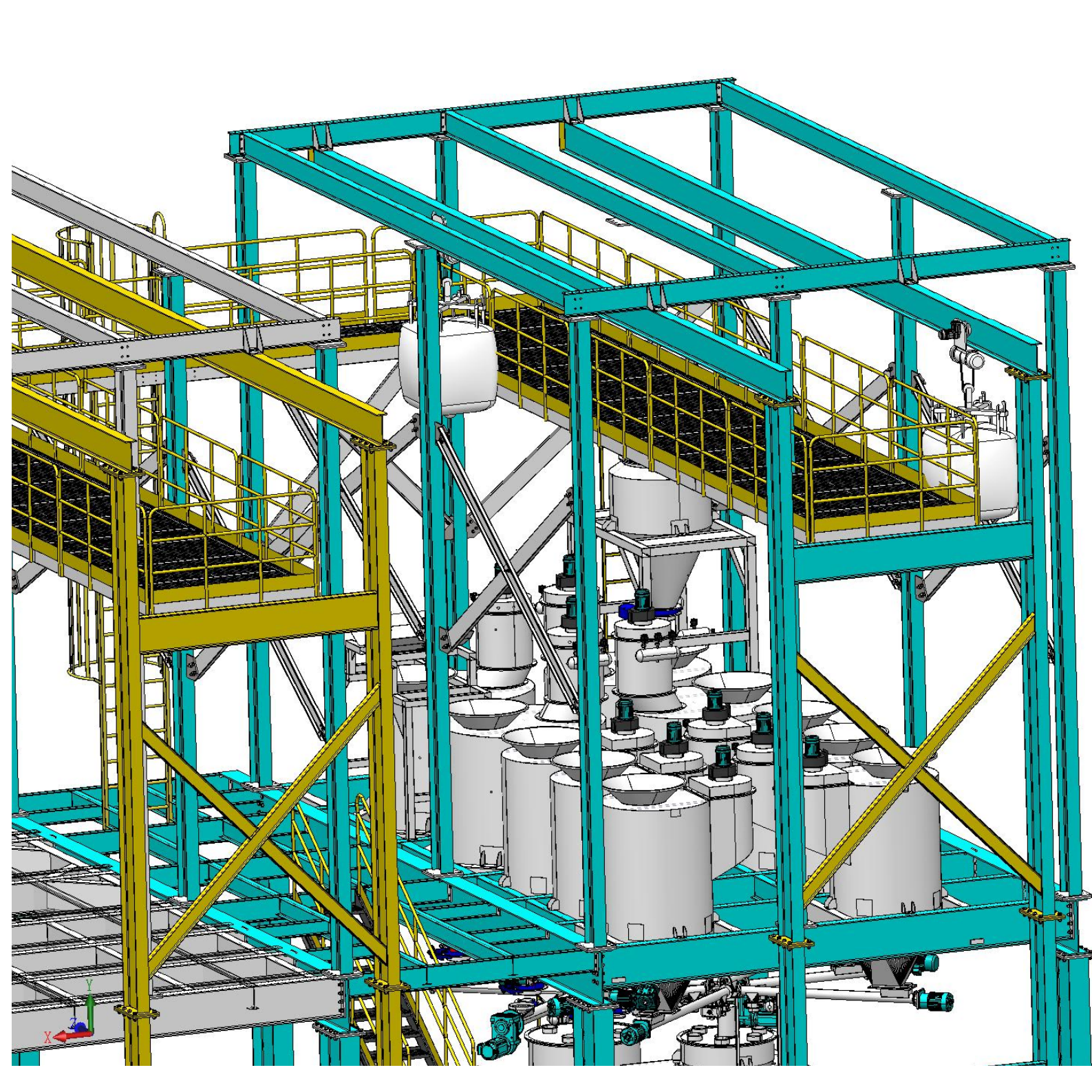 Automatic Weighing And Dosing Equipment 1500kg/H For PVC Compound Production Line