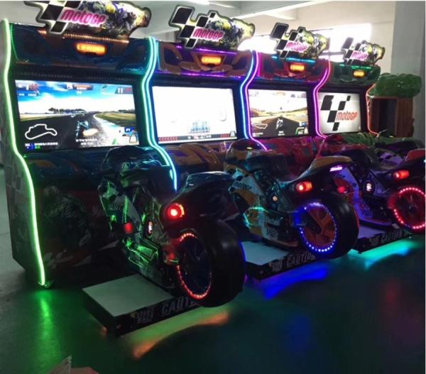 GP Race Bike Simulator Comfortable Realistic Motorcycle Simulator With 42 Monitor