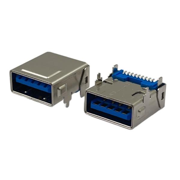 USB3.1 STD разъемный разъем R/A T/H CH 4.10mm Двойные оболочки Соответствующие требованиям RoHS и свободные от галогенов