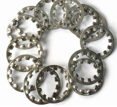 M4x12 Size Stainless Steel Internal Tooth Lock Washer Zinc Plate Surface DIN6797J